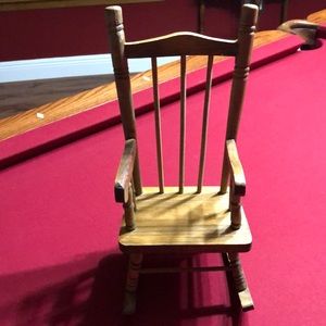 Miniature wooden rocker